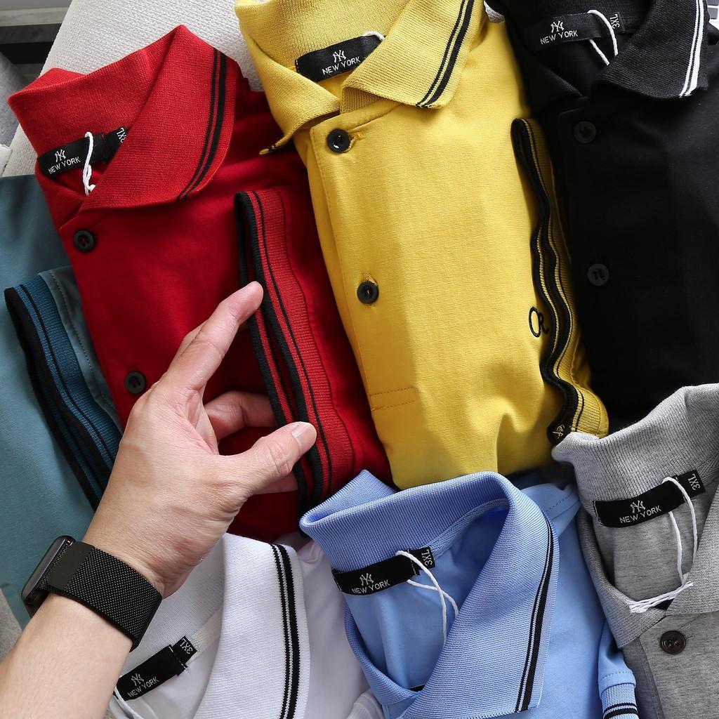 Áo thun polo nam big size tay ngắn có cổ bigsize < 130kg - thái đủ màu