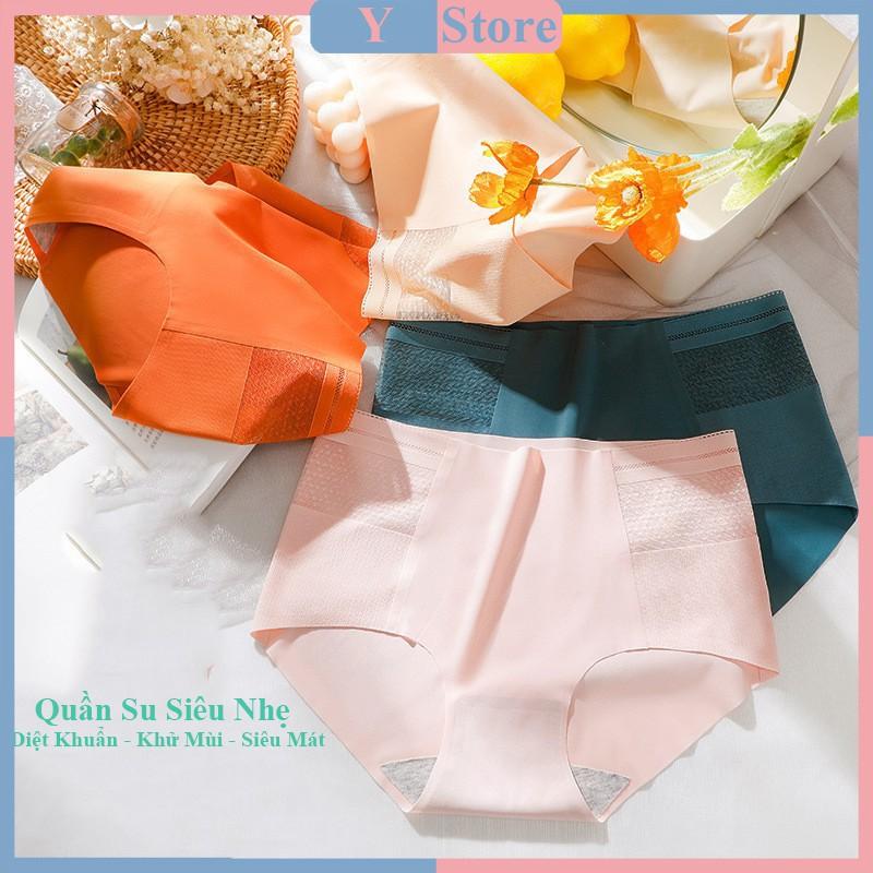Quần Lót Đúc Su Siêu Nhẹ Cạp Vừa Ren 3D Thoáng Khí Siêu Mát