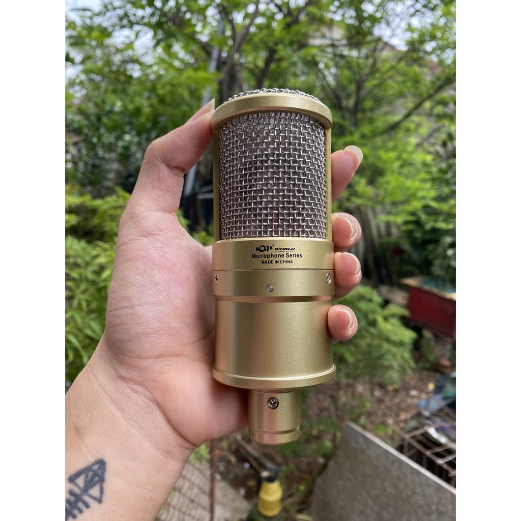 Mic Thu Âm AQTA AQ220 FREE SHIP Hàng Loại 1 , Chât Âm Cực Hay , Thiết Kế Bo Tròn , Cầm Đầm Tay . Bảo Hành 12 Tháng