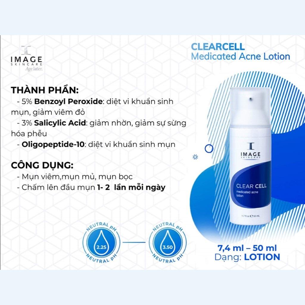 Lotion Giúp Giảm Mụn Image Skincare Clear Cell Medicated Acne Lotion
