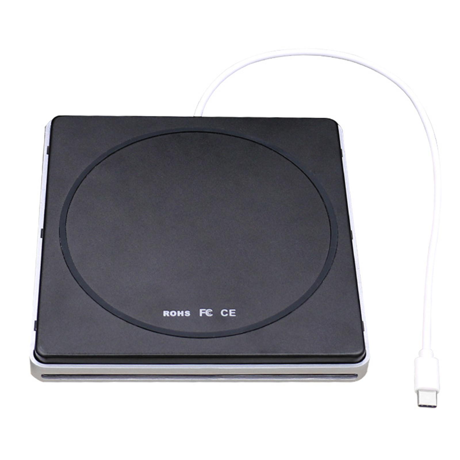 External DVD Drive Slot in Type C Rewriter USB C Compact CD/Dvd-Rw Drive for Desktop Laptop