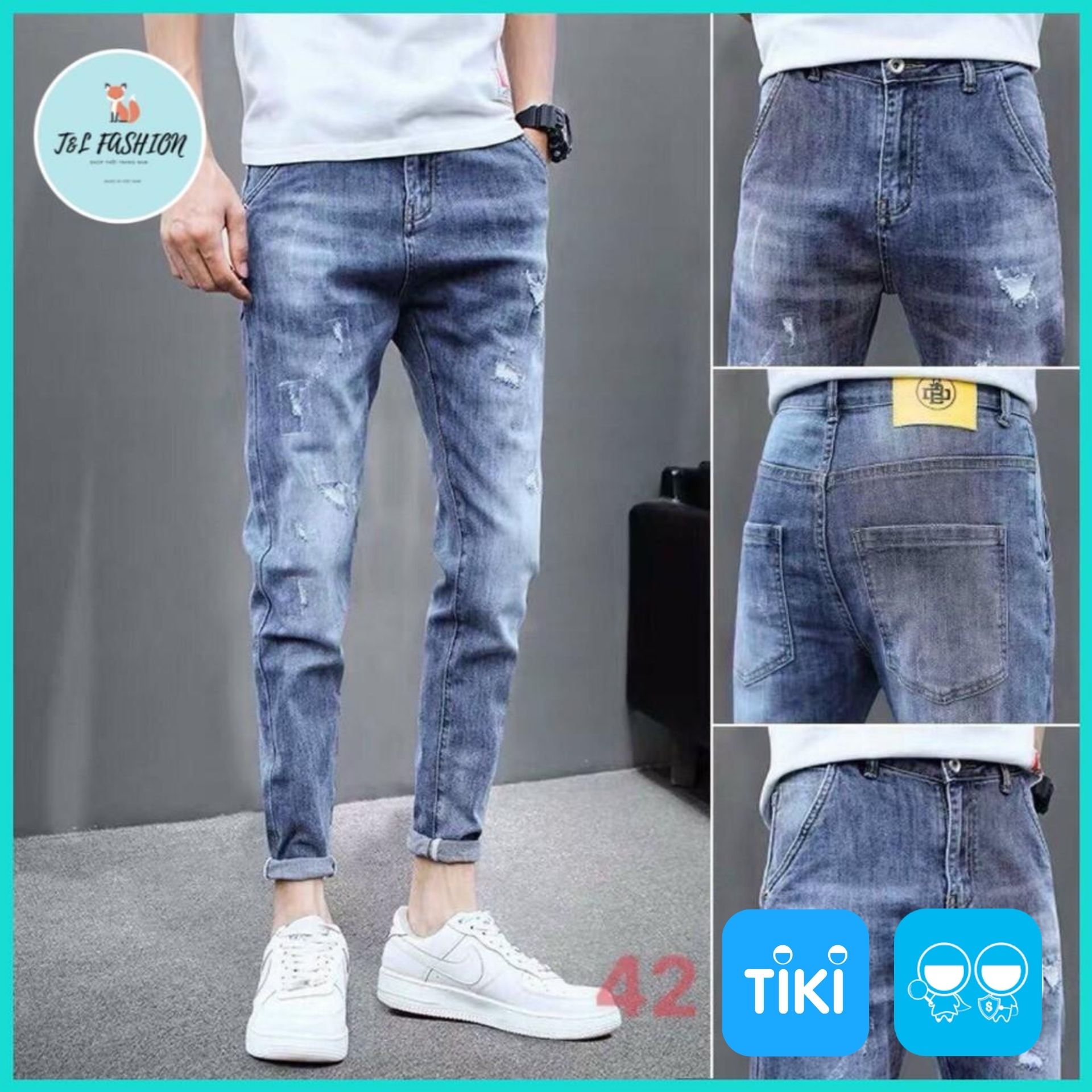 Quần Jean Nam, Quần Bò Cao Cấp Hàn Quốc Phong Cách Thời Trang T&amp;L store msa49