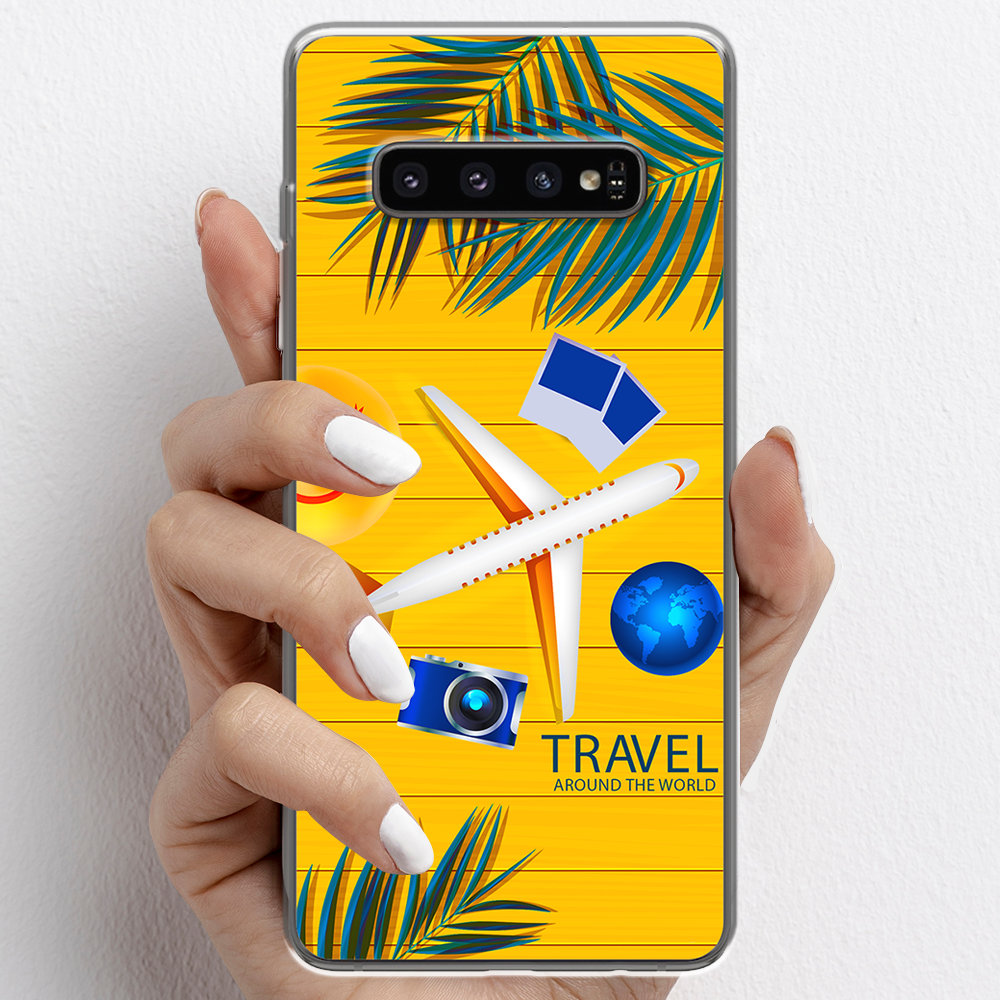 Ốp lưng cho Samsung Galaxy S10, Samsung Galaxy S10 Plus nhựa TPU mẫu Máy bay
