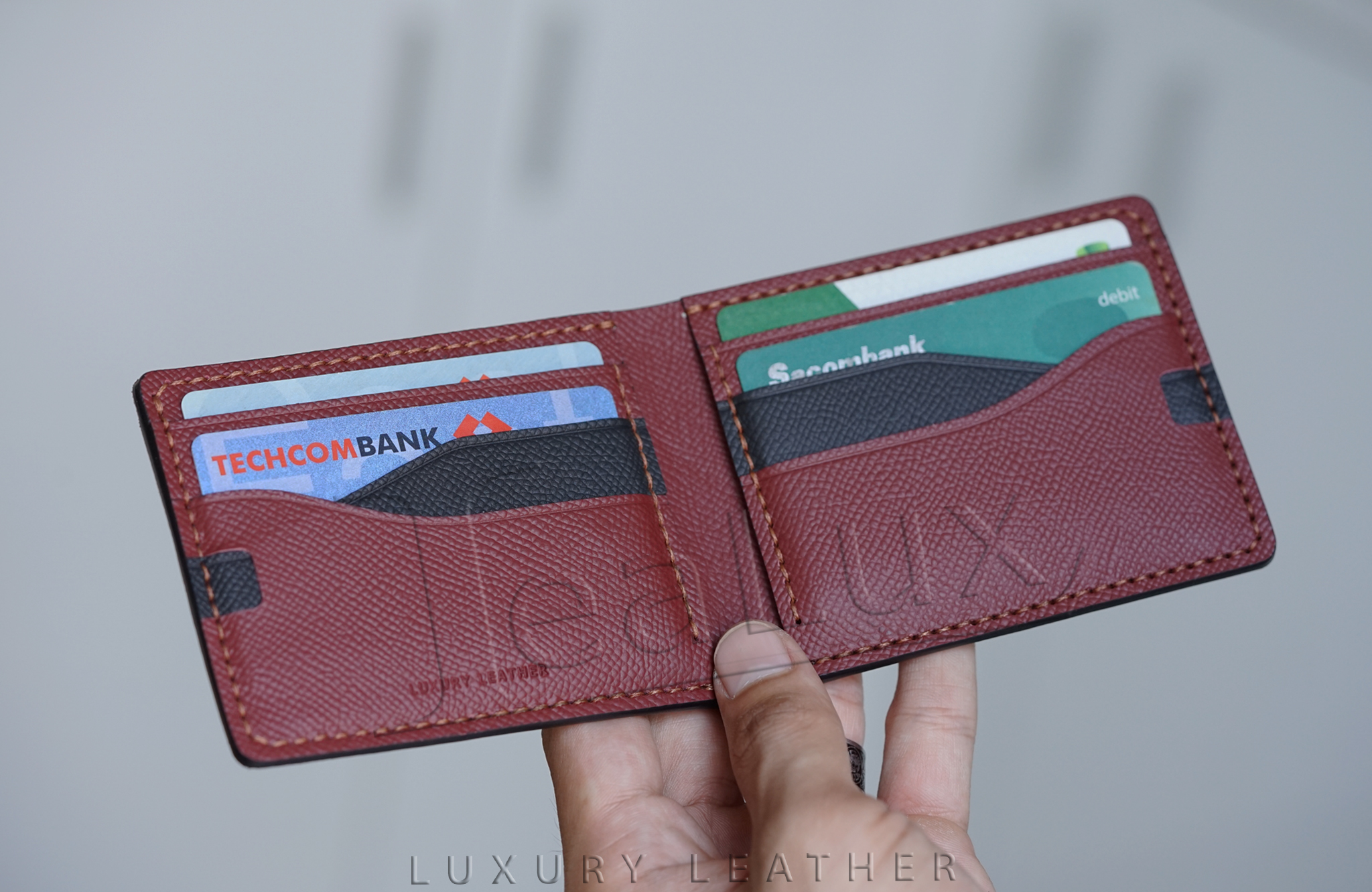 Ví Nam Da Epsom Dáng Ngang Handmade Lealux Epsom Wallet 2
