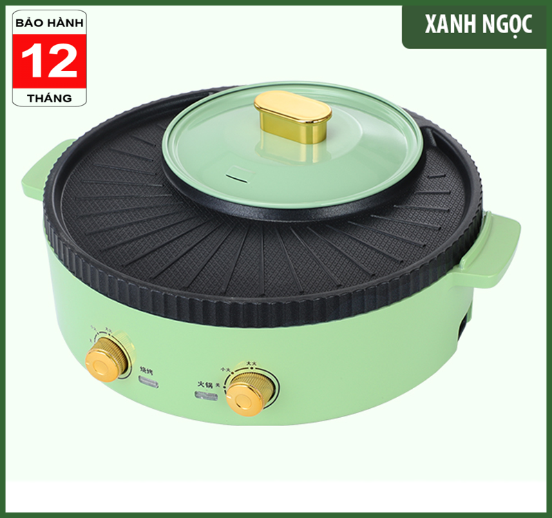 Bếp Lẩu 2 in1 Nhật Nguyệt_ Bếp Lẩu điện Nướng Đa Năng Hàng nội địa cao cấp