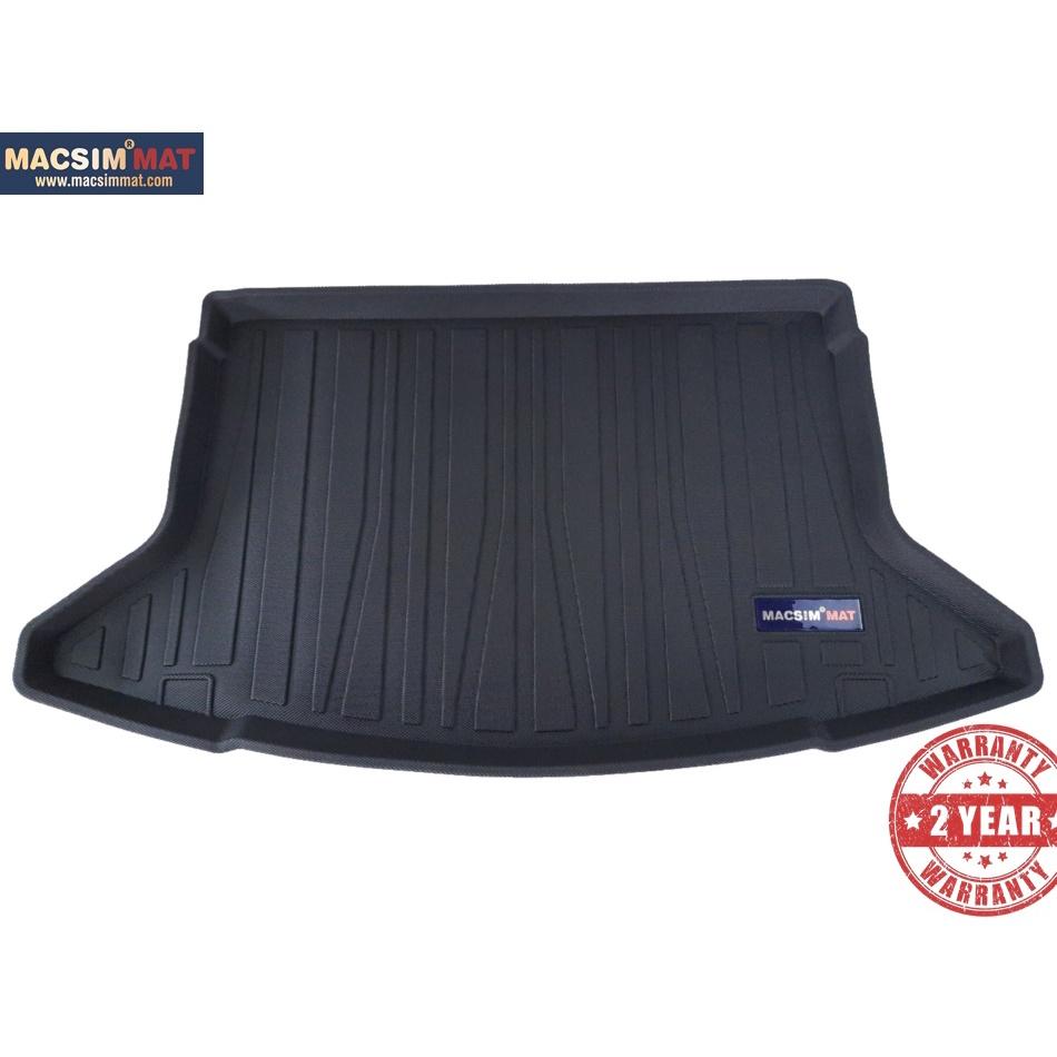 Thảm lót cốp xe ô tô Hyundai I30 2018-đến nay nhãn hiệu Macsim chất liệu TPV màu đen hàng loại 2