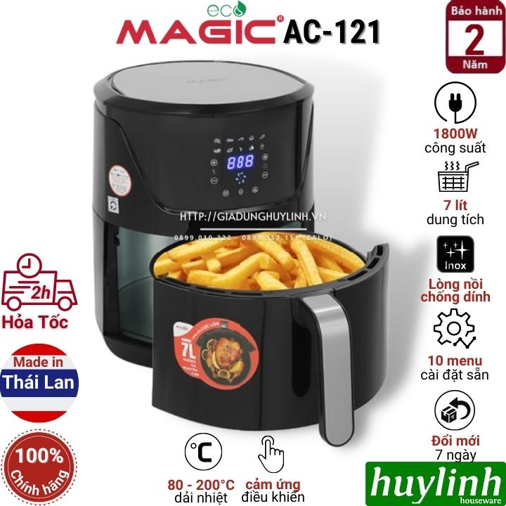 Nồi chiên không dầu điện tử Magic ECO AC-121 - 7 lít - Made in Thái Lan - Hàng chính hãng