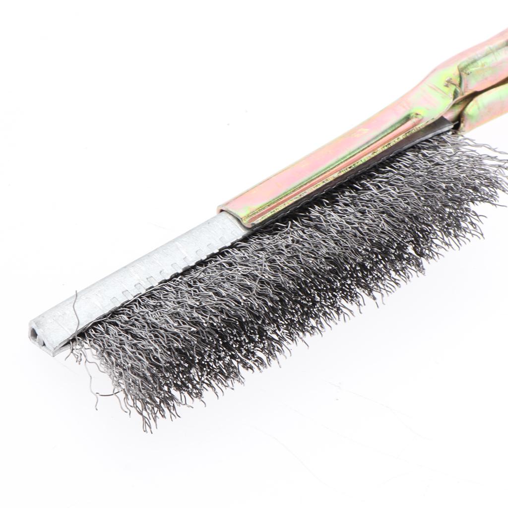Handle Wire Brush for Rust Paint Remover Straight Wire Brush
