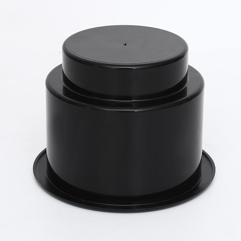 Black No Holes Recessed Cup Drink Holder for Marine Boat Car RV