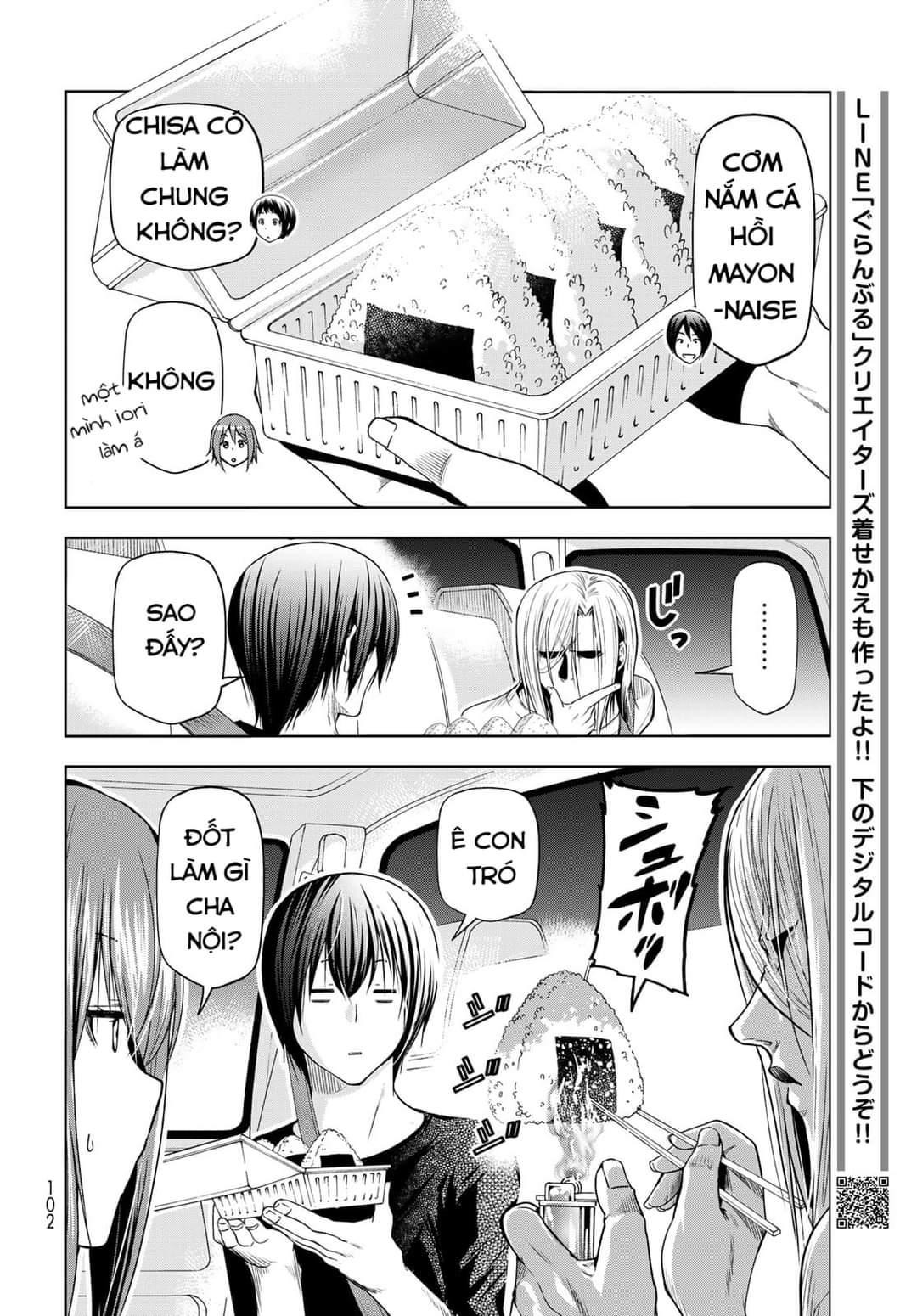 cô gái thích lặn - grand blue chapter 81 10