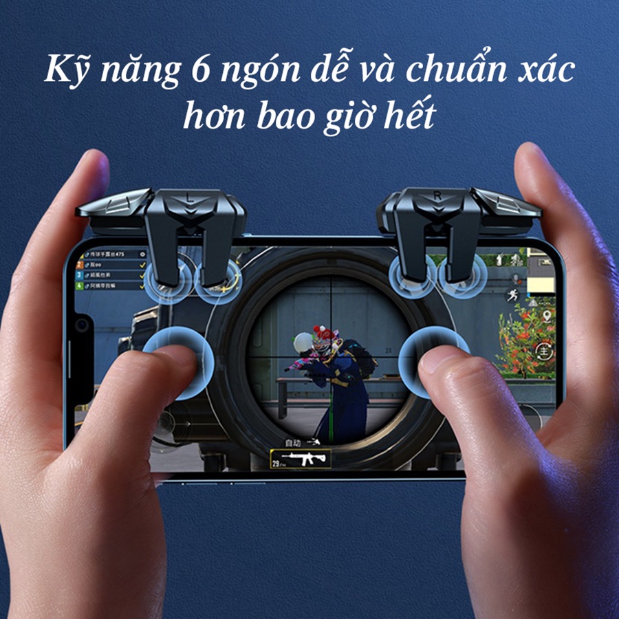 Bộ 2 nút bấm chơi game Pubg Mobile G21 hỗ trợ chơi game trên điện thoại