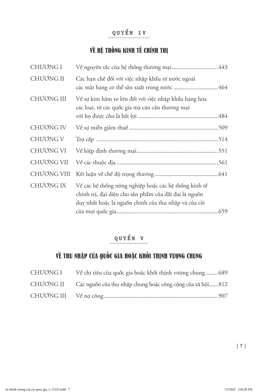 (Bìa cứng) SỰ THỊNH VƯỢNG CỦA CÁC QUỐC GIA - The Wealth of Nations - Adam Smith - Tạ Ngọc Thạch, Phạm Thị Ngọc Trâm dịch - Nhã Nam