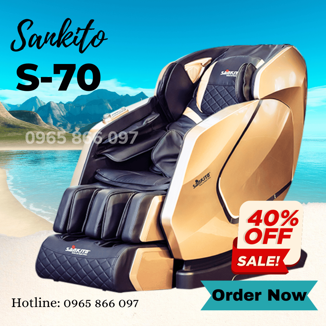 Ghế massage cao cấp toàn thân S70, LS-599 sở hữu con lăn 5D thế hệ mới nhất. Cho cảm giác massage chuyên sâu 90% toàn cơ thể, điều khiển bằng giọng nói Tiếng Việt.