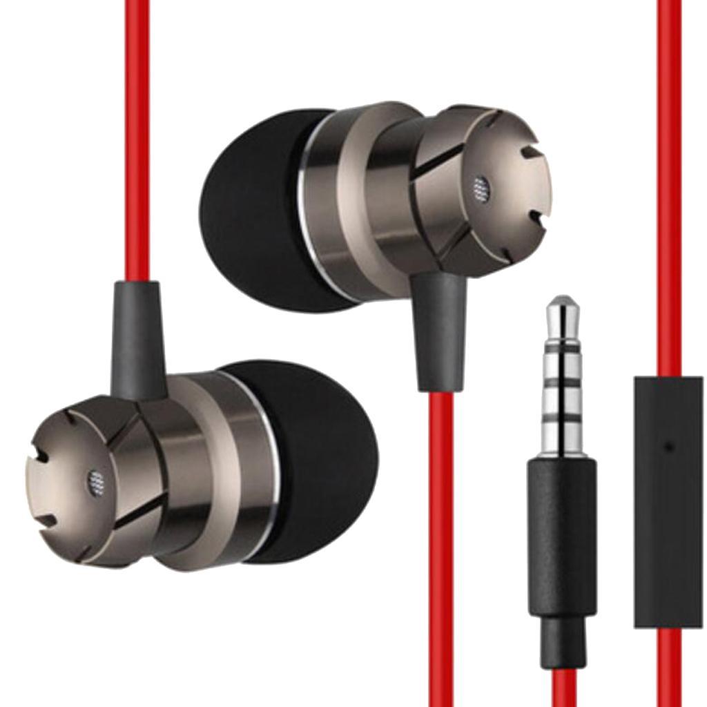 3.5mm  Music In-ear Stereo Headphones Headset With Mic