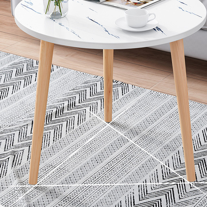 Bàn trà 2 tầng mặt gỗ ốp vân đá, bàn sofa, bàn cafe BAT025