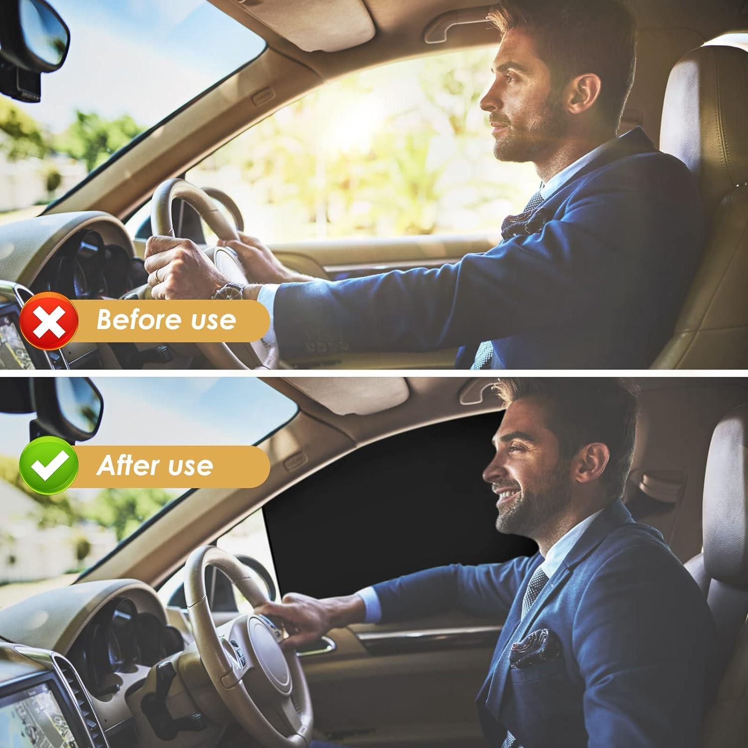 Xe 4 phòng đối mặt với xe hơi, rèm cửa xe, tấm che nắng từ tính cho cửa sổ bên xe