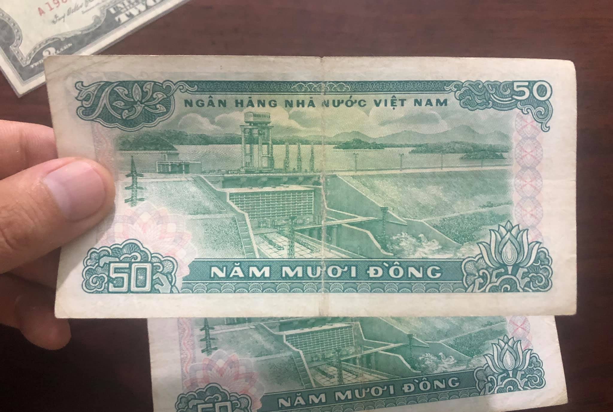 Tờ 50 đồng Việt Nam 1985 đợt 1, tiền cổ bao cấp sưu tầm