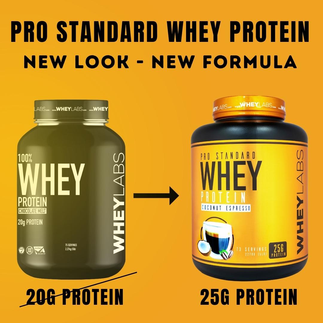 Sữa tăng cơ Wheylabs Pro Standard Whey Protein hũ 5lbs - TẶNG KÈM 1 WHEYLABS BCAA 30 lần dùng