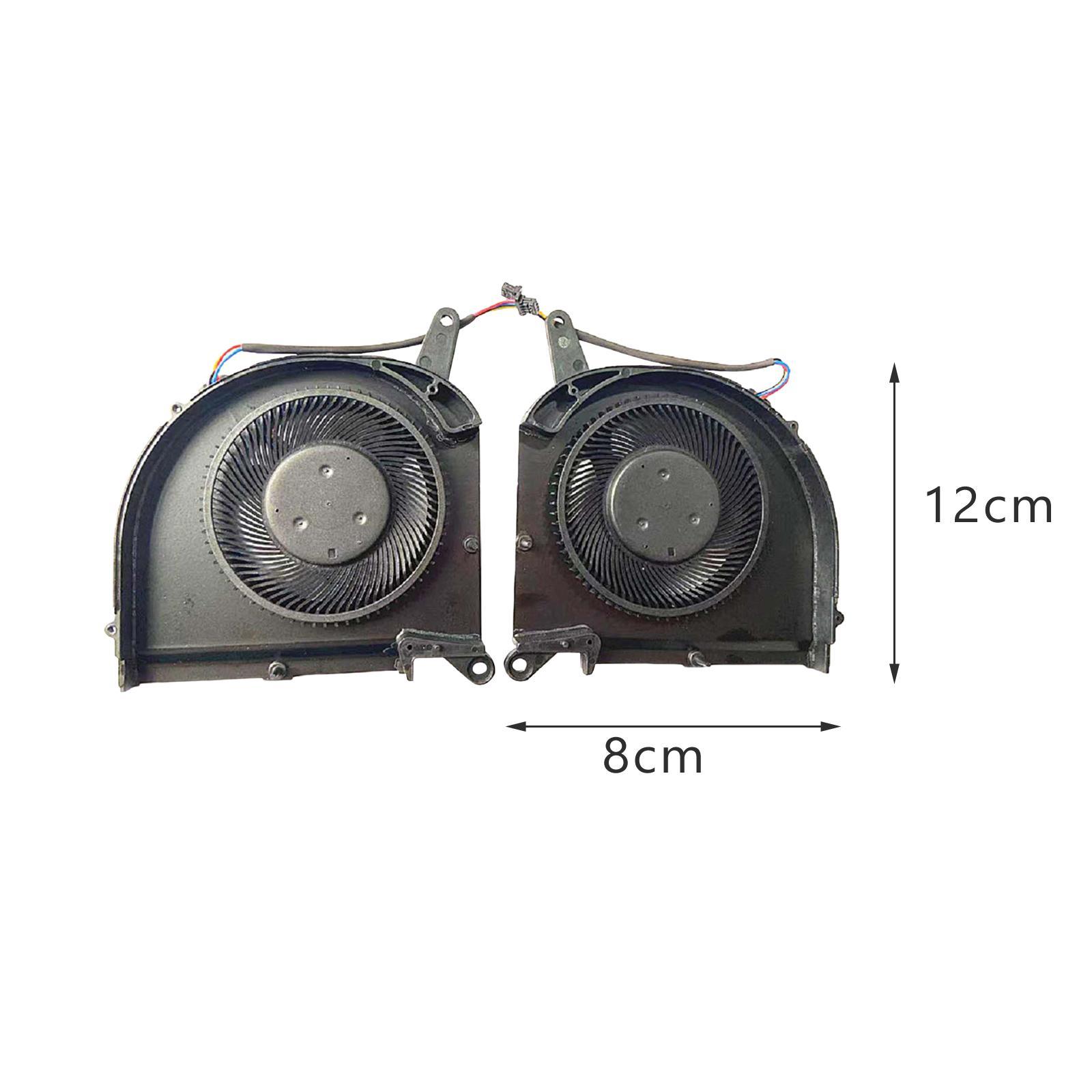 2x Laptop CPU Cooling Fan ,Computer Fan ,High Performance ,Professional ,Direct Replace Accessory CPU  PC Cooling Fan for  15G 17P KB