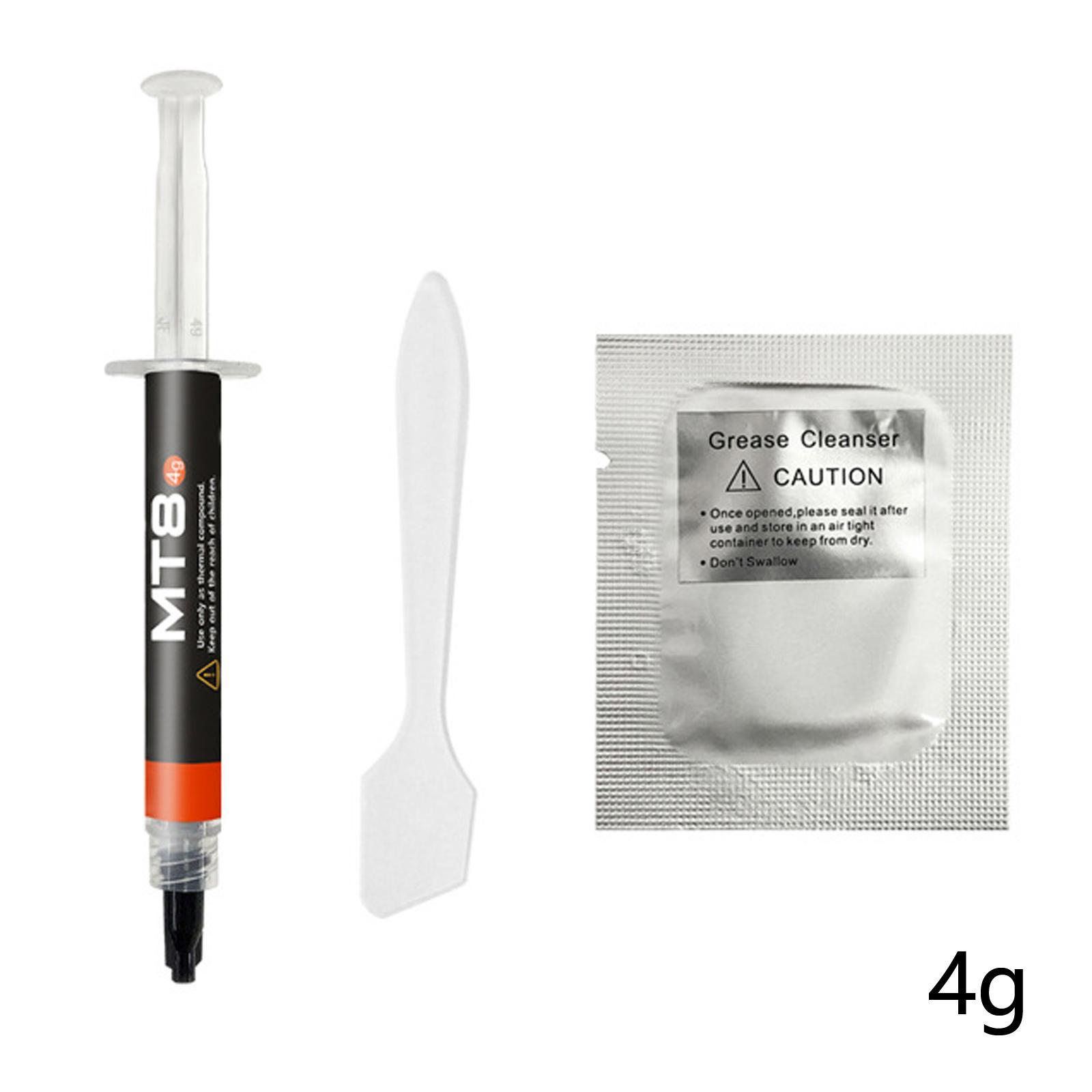 Thermal Compound Paste, 4G CPU GPU Cooler Heatsink Easy to Apply 12.8W/M·K for CPU