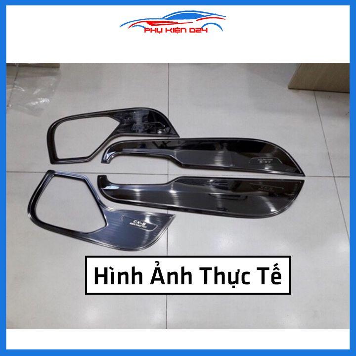 Bộ ốp tapli CX5 2018-2019-2020-2021-2022 vân Titan chống xước va đập khi mở cửa và làm đẹp xe