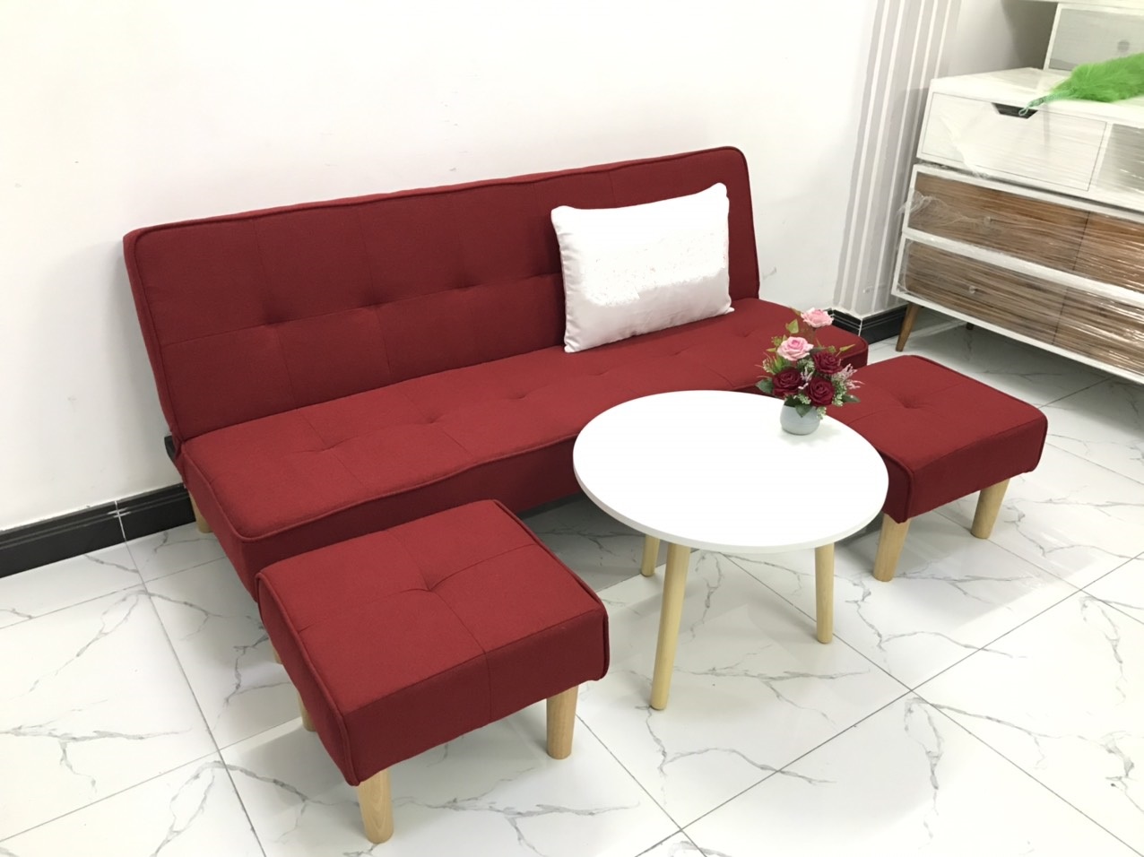 Bộ ghế sofa bed 1m7x90, sofa giường phòng khách sivali12