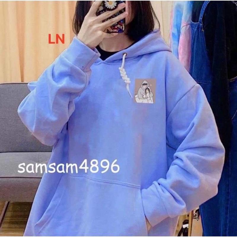 Áo hoodie logo 2 người DA6