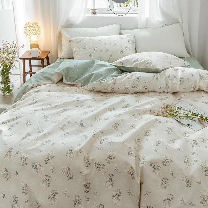 Set Cotton Living 100% Cotton Hàng Nhập Khẩu Cao Cấp 4 Món Vintage