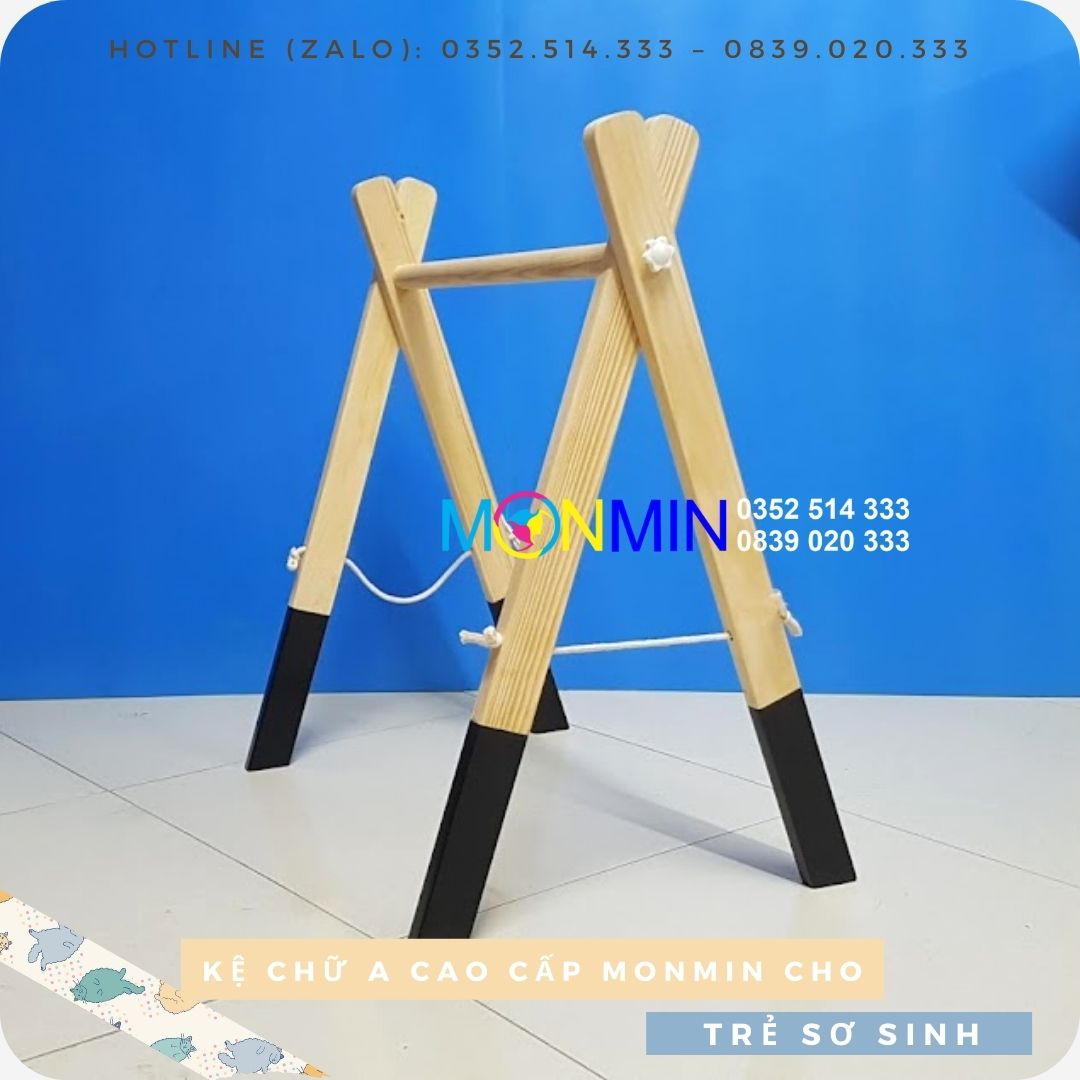 Kệ chữ A bằng gỗ Monmin - Chuẩn Montessori - chất lượng cao