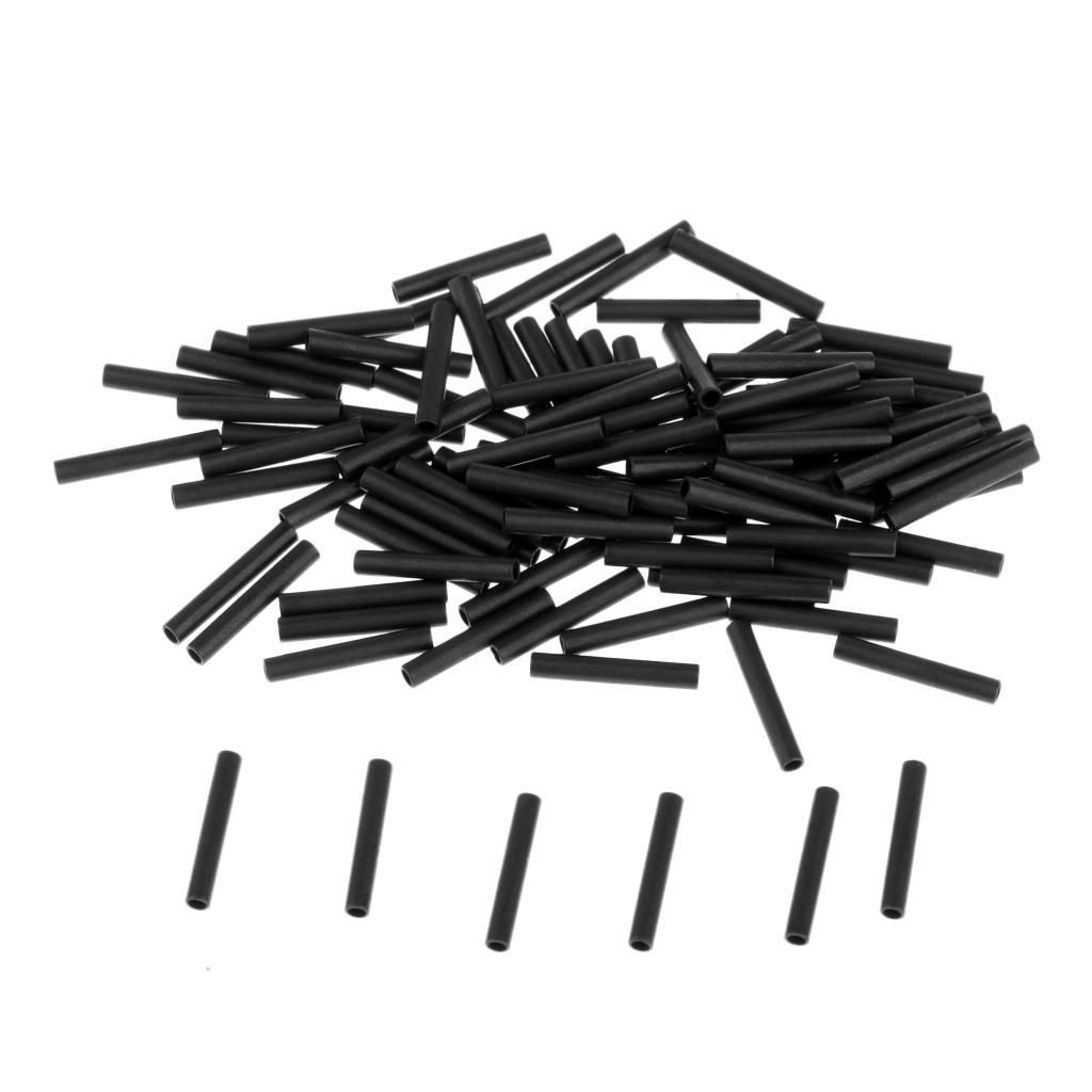 100 Pieces Single Barrel Crimp Sleeves Copper Tube Connector