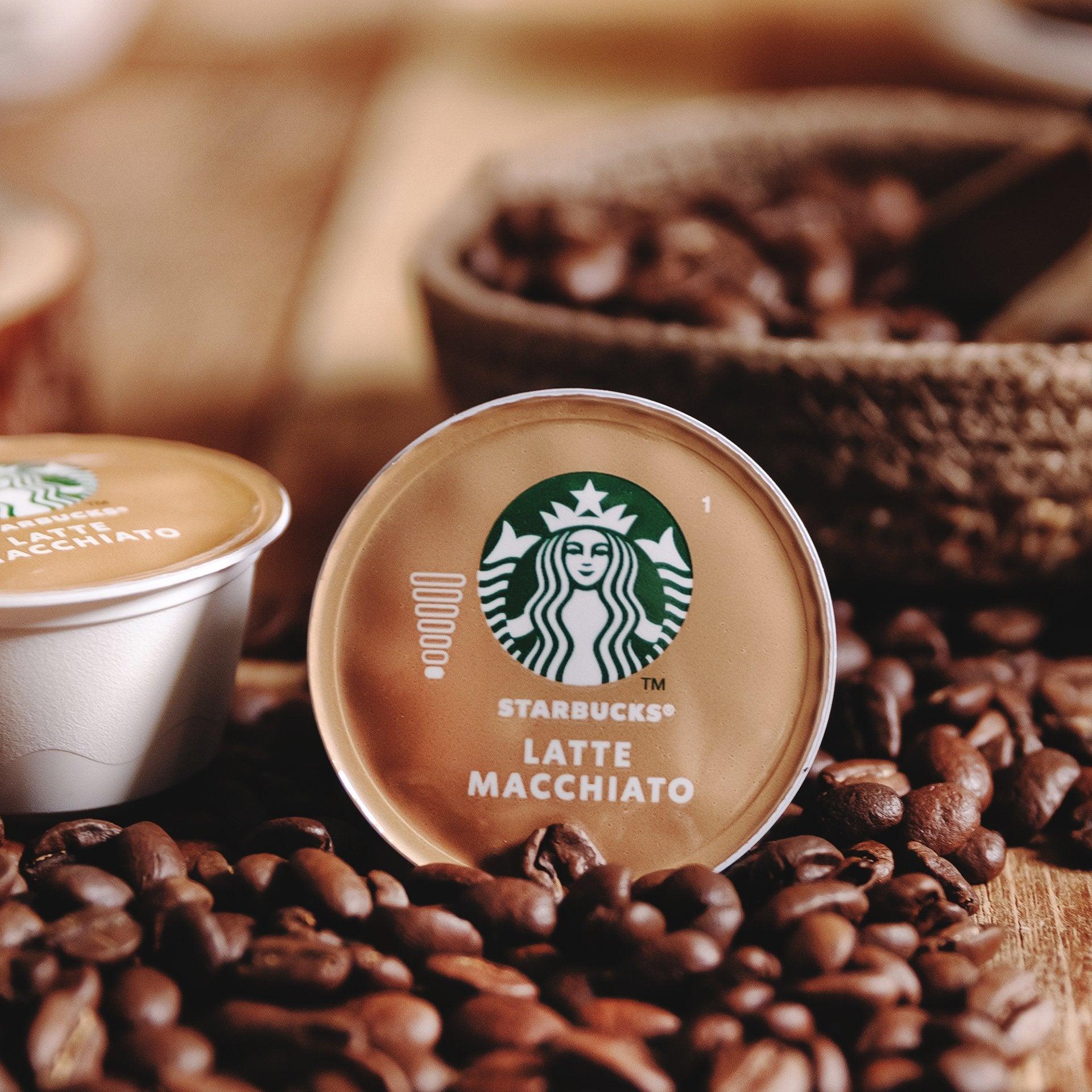 Cà phê viên nén vị Latte Macchiato Starbucks dành cho máy Dolce Gusto Hàng nhập khẩu Anh hộp 12 viên