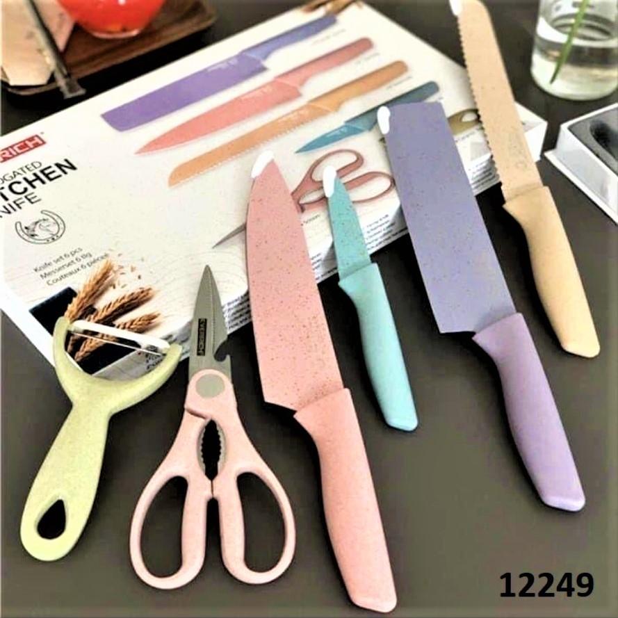 BỘ DAO LÀM BẾP 6 MÓN SIÊU BÉN ,DAO THÁI THỊT , BỘ DAO KÉO NHÀ BẾP