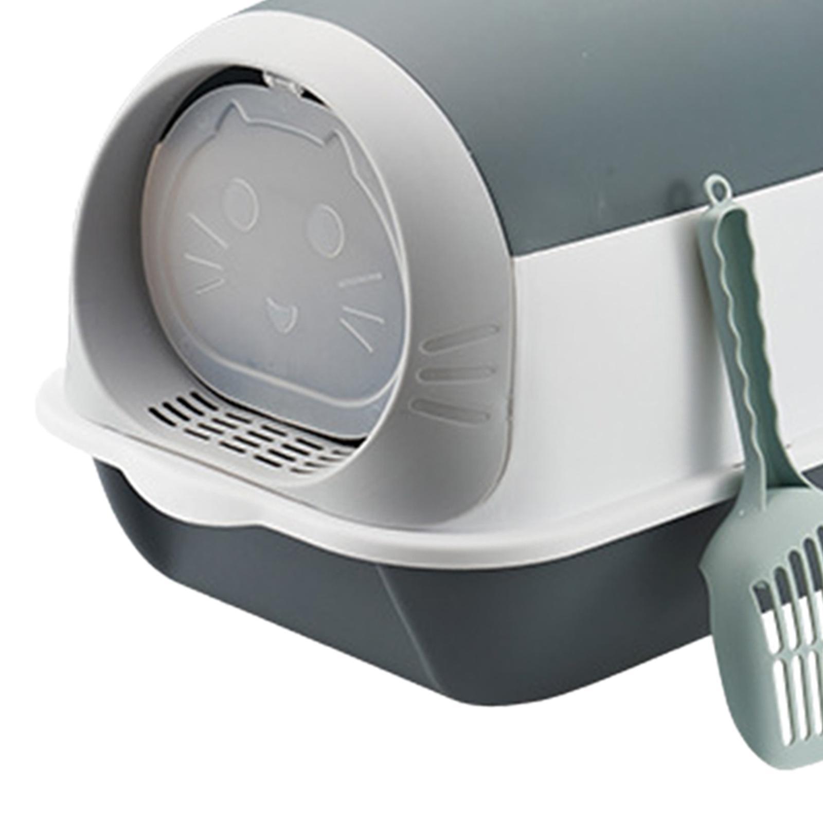 Fully Enclosed Cat Toilet for Indoor Cats Hooded Cat Litter Box Kitten Potty Bedpan Kitty Litter Pan Removable Pet Litter Box Pet Litter Tray
