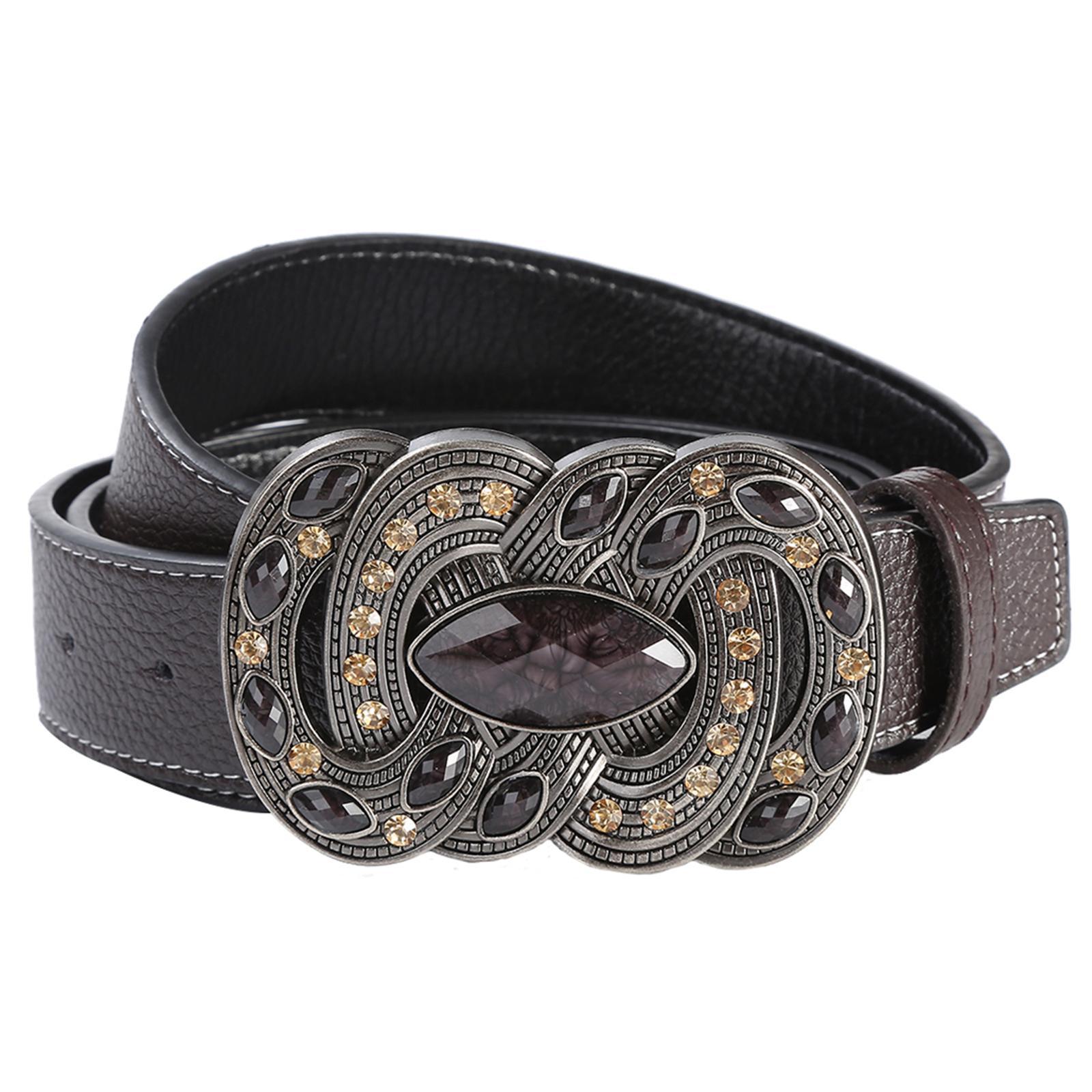 Classic Mens Leather Belt Western Cowboy Belt Work Business Dress Belt Clothes Accessories