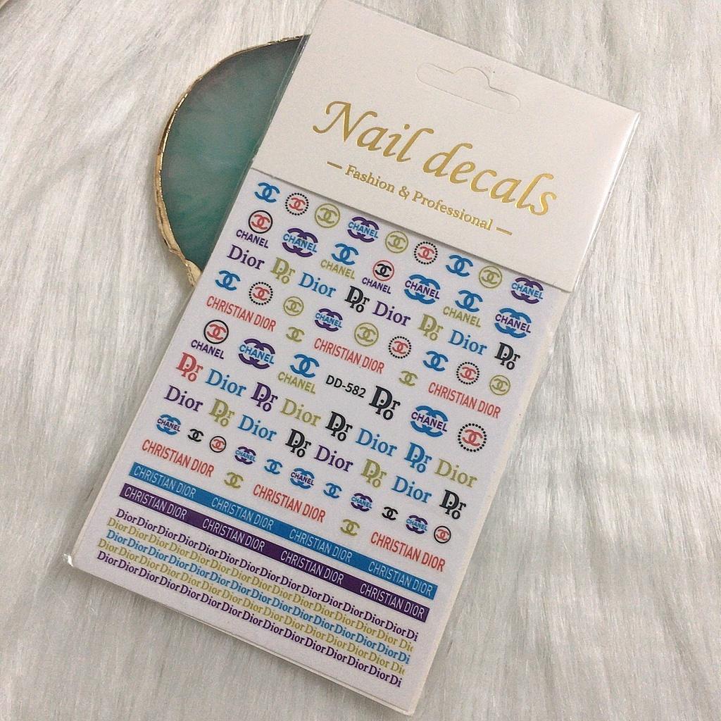 Nail art sticker, sticker dán móng, phụ kiện trang trí móng