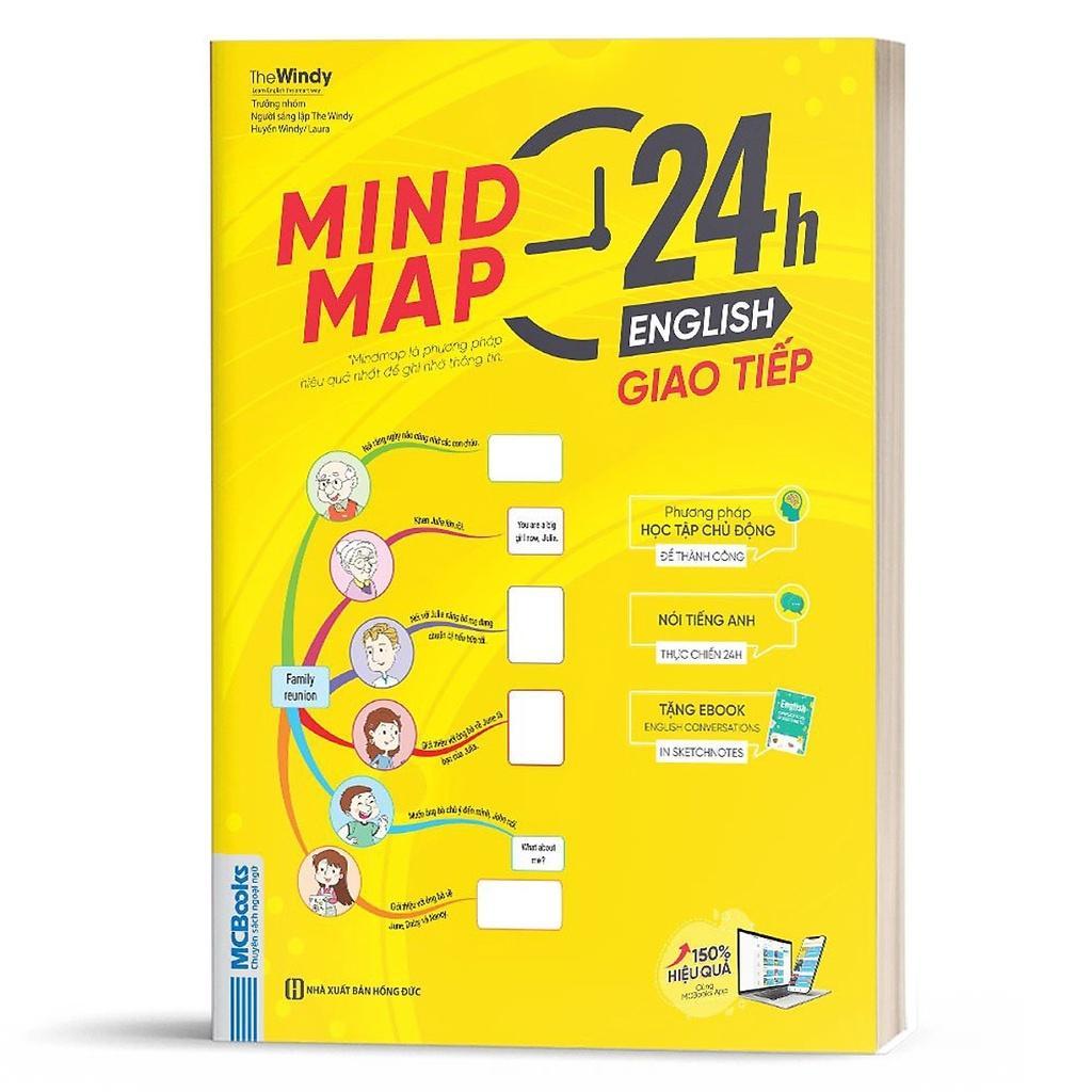 Mindmap 24h English - Giao Tiếp Tiếng Anh Bằng Sơ Đồ Tư Duy - Học Kèm App Online - Bản Quyền