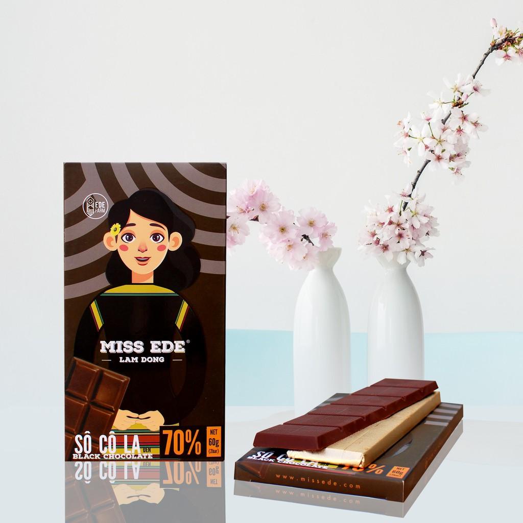 Sô cô la đen MISS EDE 70% Lâm Đồng - 60 g