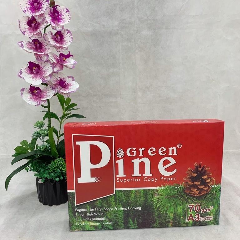 Giấy in, giấy photo Green Pine A3 ĐL 60gsm - 65gsm - 70gsm ( 500 tờ/1 ram ) - Giấy In Văn Phòng - 70gsm