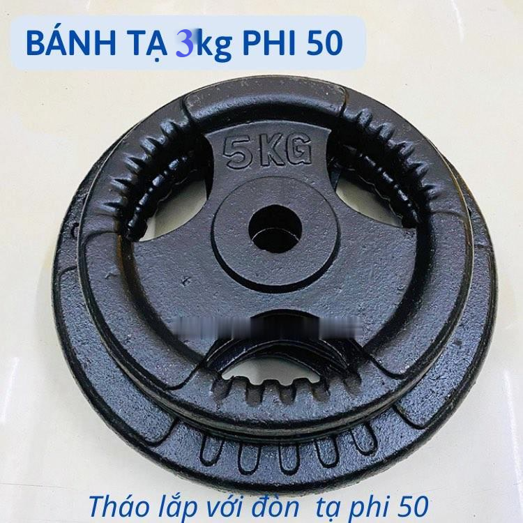 Bánh Tạ Gang 3Kg Phi 50/ Tạ Miếng 3kg