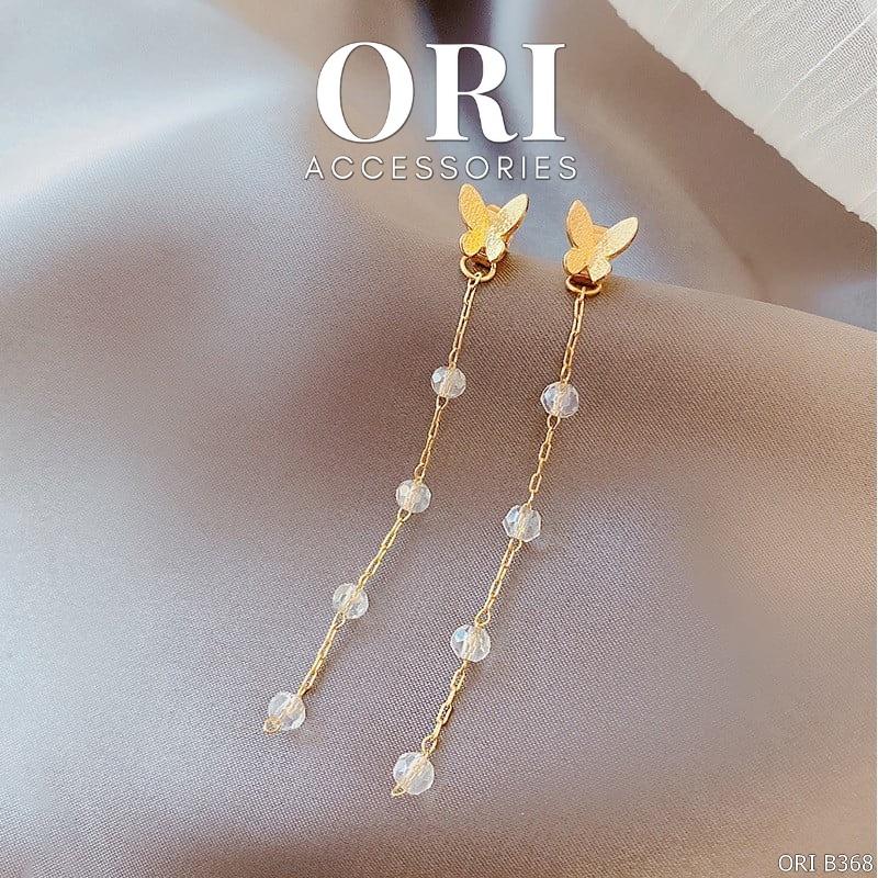 Bông tai nữ dáng dài Cánh bướm Clitus thời trang xinh xắn ORI ACCESSORIES B368