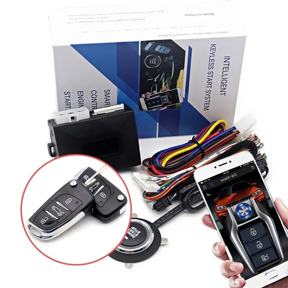 Bộ Đề Nổ Ô Tô Từ Xa Start Stop Bản V2 – Mẫu Mới Cao Cấp, Thông Minh, Lắp Được Cho Mọi Xe