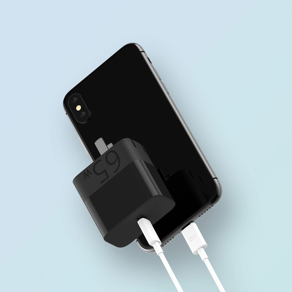 Củ sạc nhanh PD Xiaomi ZMI HA712 65W 1 cổng USB Type C - Hàng Nhập Khẩu