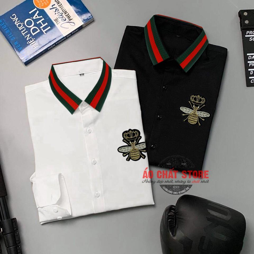 ÁO KAKI LỤA THÊU ONG