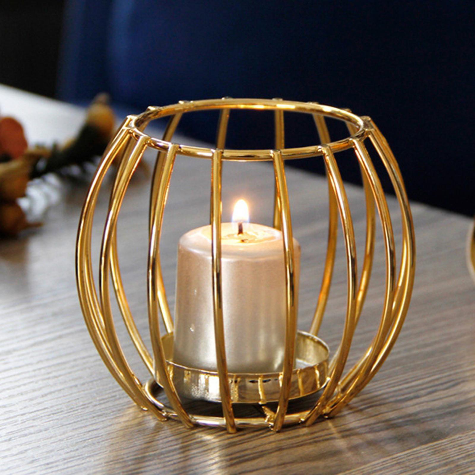 Metal Candle Holder Votive Candle Holder Centerpiece for Desktop Decoration