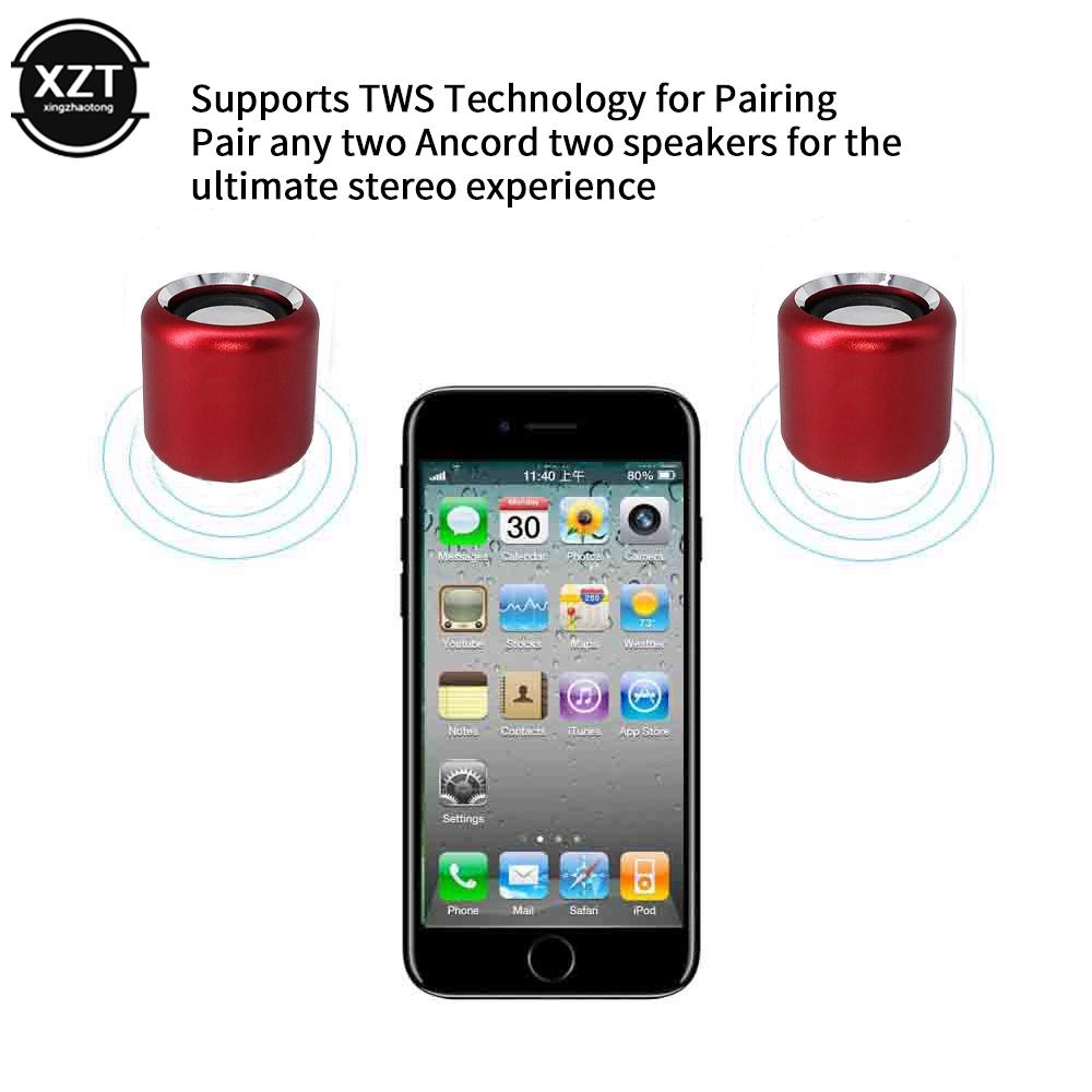 Sáng Tạo Mới Âm Thanh Nổi Hifi Kim Loại Loa Siêu Trầm Không Dây Loa Bluetooth Không Dây Máy Nghe Nhạc Mini Hợp Kim Nhôm Hẹn Giờ Loa Màu sắc: Xám