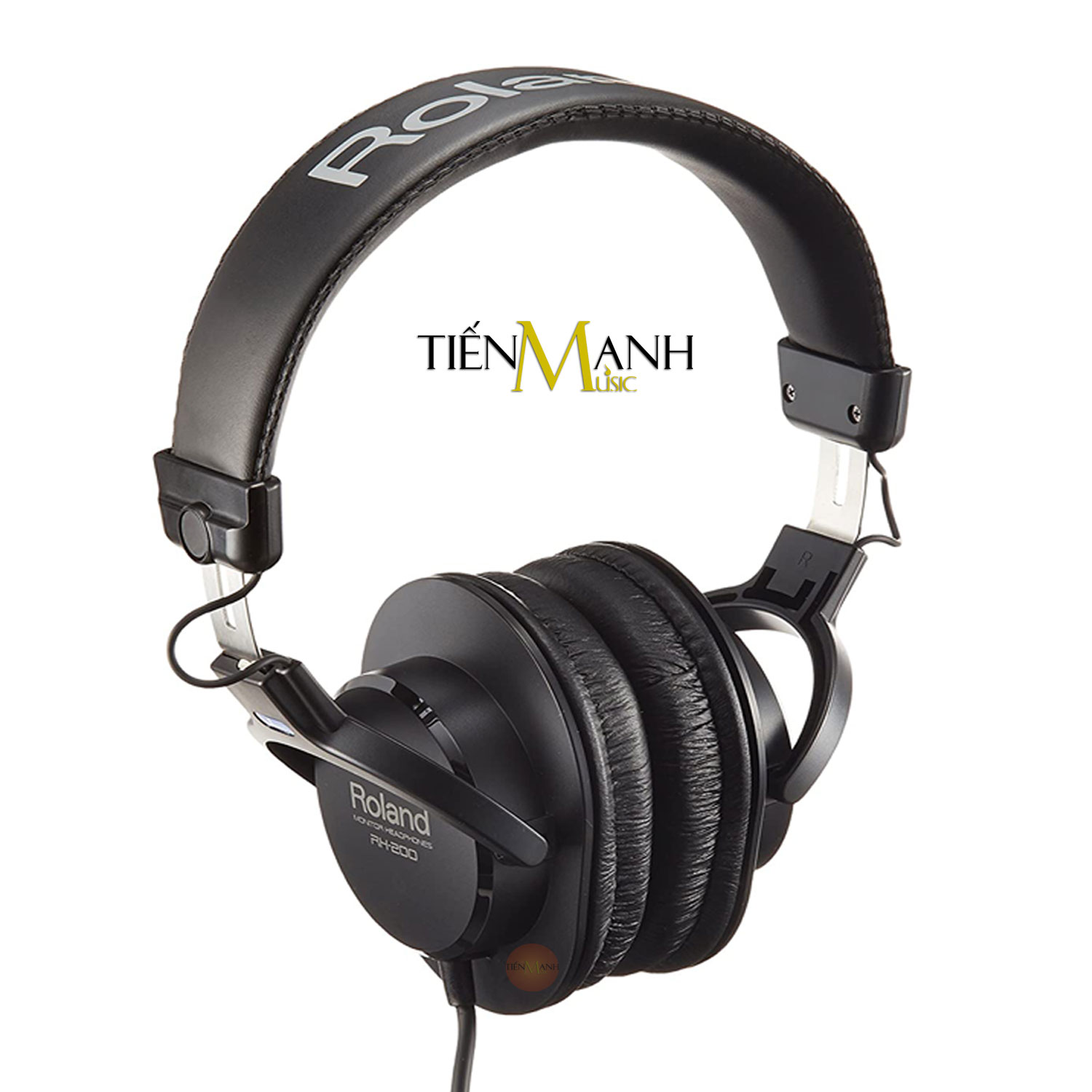 Tai Nghe Kiểm Âm Roland RH200 - Headphones Phòng Thu Studio Stereo Monitor Compact Closed Professional RH-200 Hàng Chính Hãng - Kèm Móng Gẩy DreamMaker