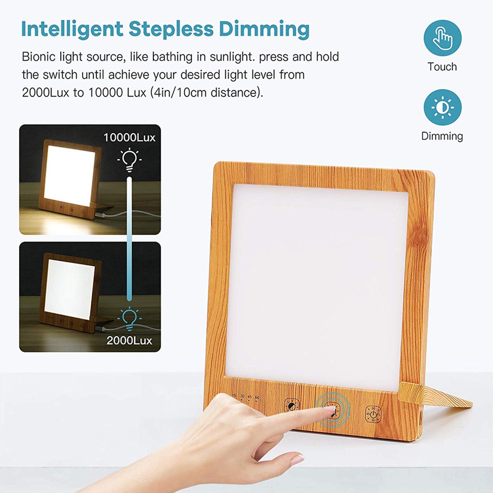 Sad Light Lamp 10000 Lux Adjustable Brightness