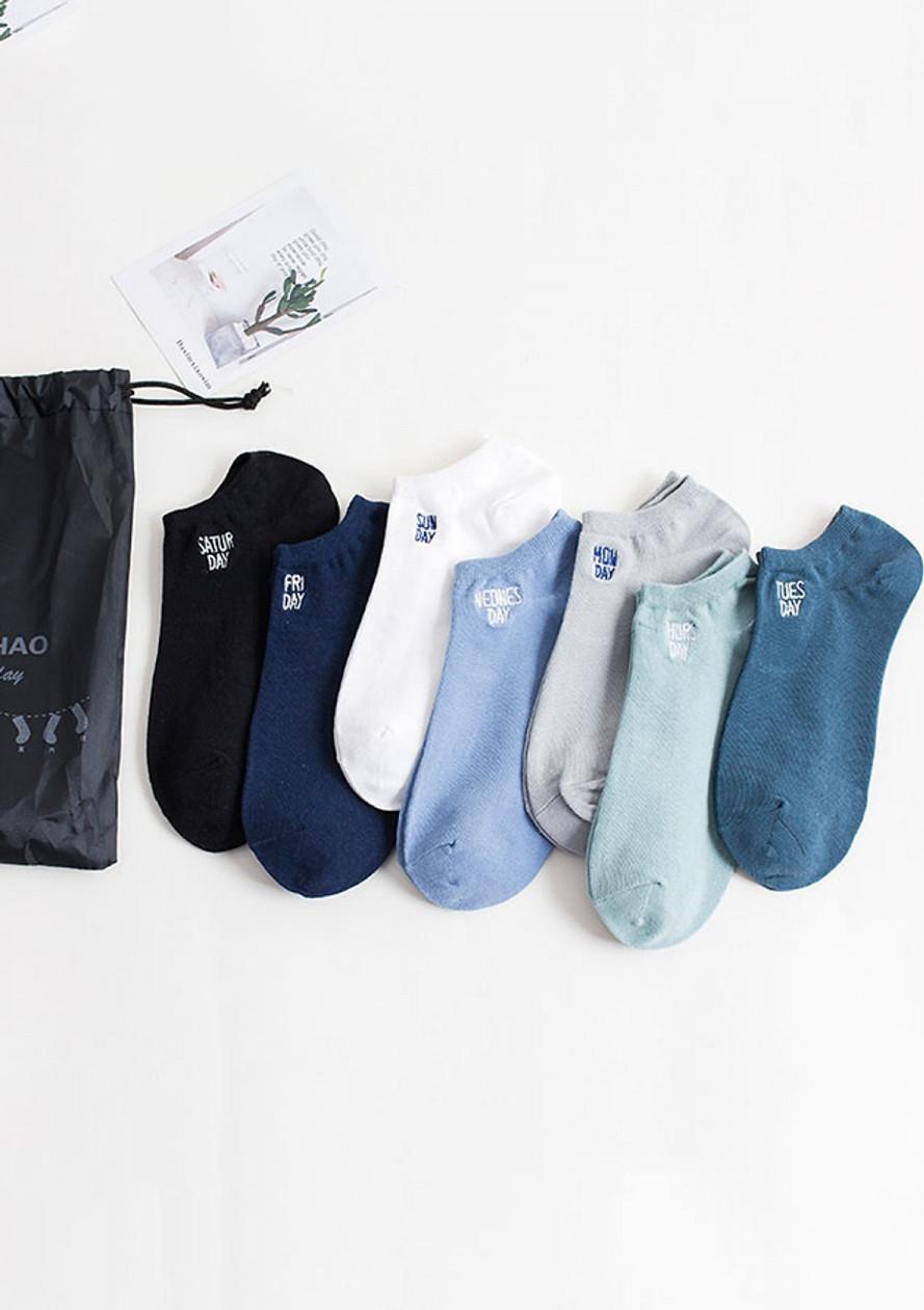 Combo Set tất vớ 7 ngày cho nam + Kèm Túi