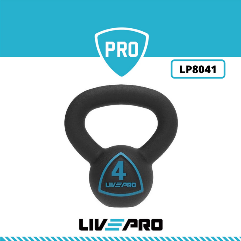 Tạ ấm, tạ chuông tập squat mông đùi Các Loại 12KG Livepro Chính Hãng KETTLEBELL