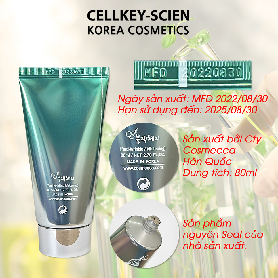 Combo 2 Tẩy Da Chết Mặt Tế Bào Gốc Thực Vật Lành Tính Làm Sạch Sâu Dịu Nhẹ Dưỡng Ẩm Sáng Da Cho Da Dầu Mụn Nhạy Cảm Cellkey-Scien White Peeling Gel (160ml)